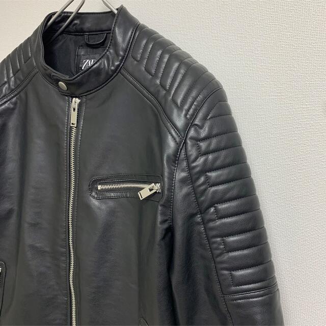 ZARA(ザラ)の【未使用近】ZARA MAN ライダース シングルジャケット バイカータイプ メンズのジャケット/アウター(ライダースジャケット)の商品写真