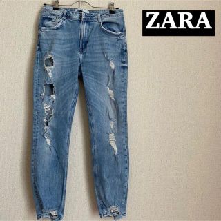 ザラ(ZARA)の即納【ZARA】ストレッチ デニム ダメージ ジーンズ デニムパンツ (デニム/ジーンズ)