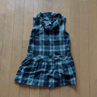 ザラキッズ(ZARA KIDS)のZARAkids　ジャンパースカート　茶系(ワンピース)