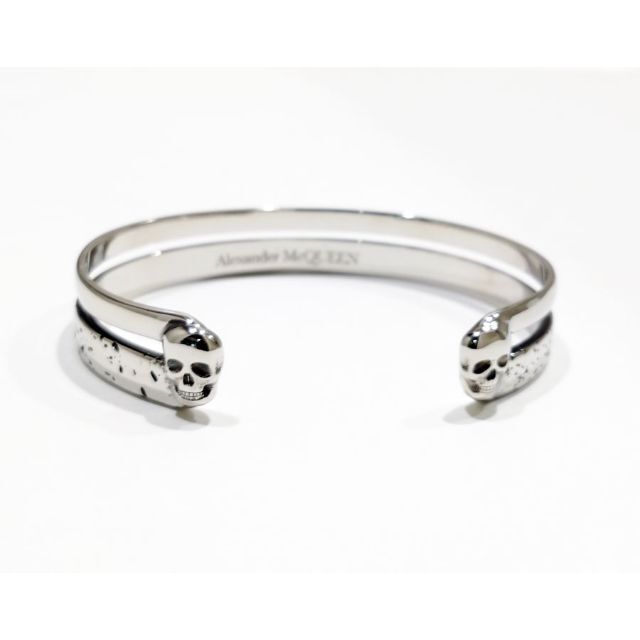 未使用 Alexander McQueen ダブルスカルバングル 一流の品質 14056円