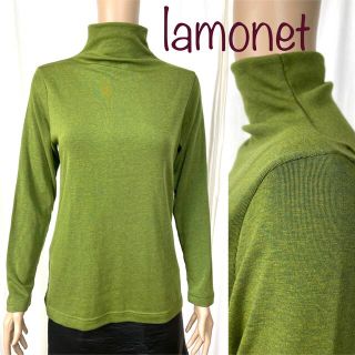 LAMONET ラモネ　ハイネック　長袖　カットソー(カットソー(長袖/七分))