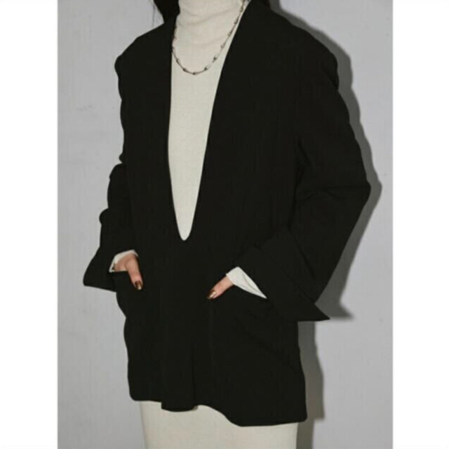 TODAYFUL(トゥデイフル)の【新品未使用】TODAYFUL Uneck Pullover Jacket 36 レディースのジャケット/アウター(ノーカラージャケット)の商品写真