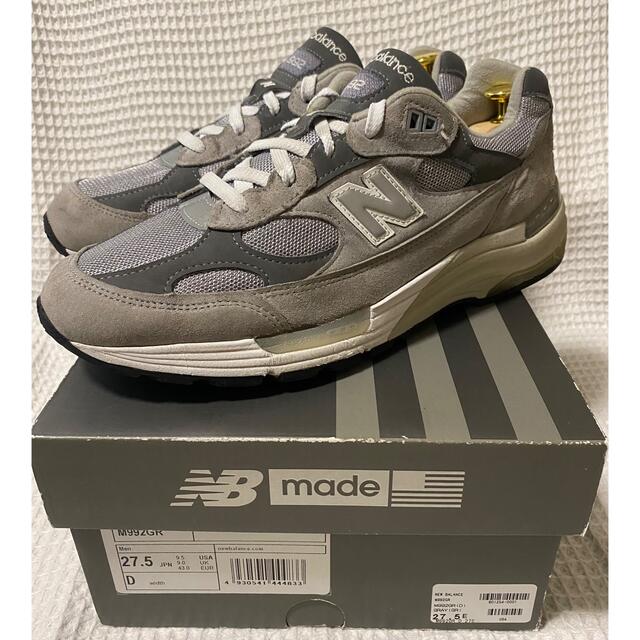 New Balance(ニューバランス)の【希少サイズ】new balance ニューバランス M992GR  27.5㎝ メンズの靴/シューズ(スニーカー)の商品写真