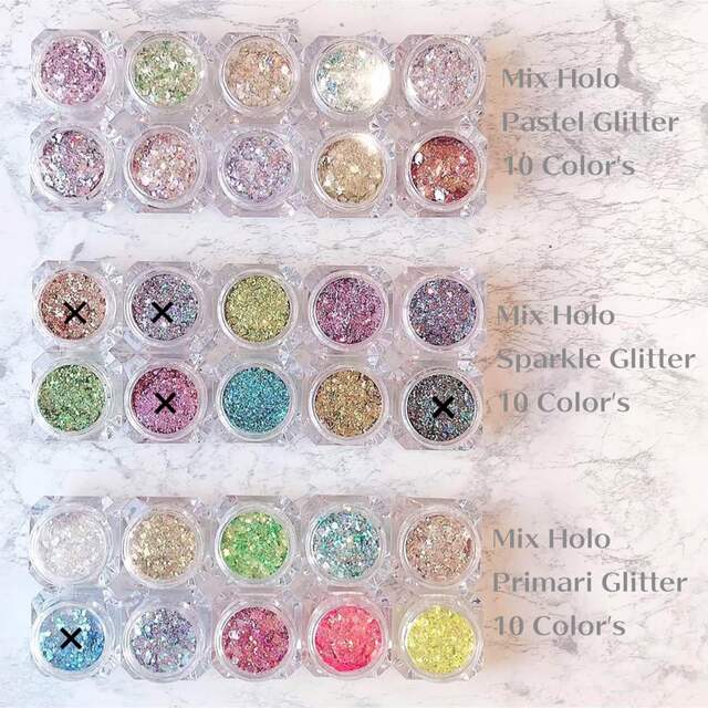 激安超特価 New!!ホロパステルグリッター30色セットplus1