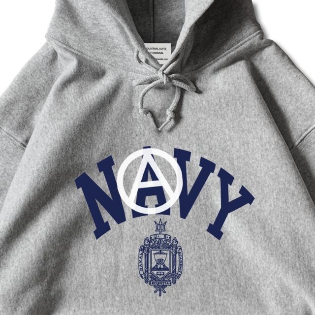 送料込み ANARCHY NAVY パーカー グレー