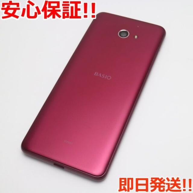 超美品 BASIO4 ワインレッド スマホ 白ロム SIMロック解除済み www ...