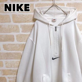 ナイキ(NIKE)の【90s】NIKE ナイキ パーカー ハーフジップ プルオーバー ジャージ素材(パーカー)