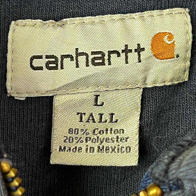 carhartt(カーハート)の90s USA古着　Carhartt フルジップパーカー　ワンポイントロゴ メンズのトップス(パーカー)の商品写真