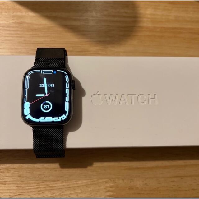 最終値下げ！Apple Watch 7 本体　45mm ステンレス　グラファイト | フリマアプリ ラクマ