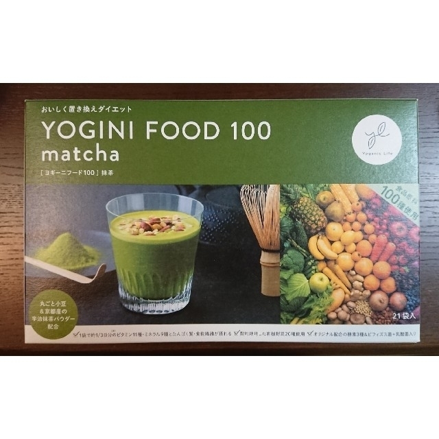 Yoganic Life ヨギーニフード 100  抹茶1箱21袋