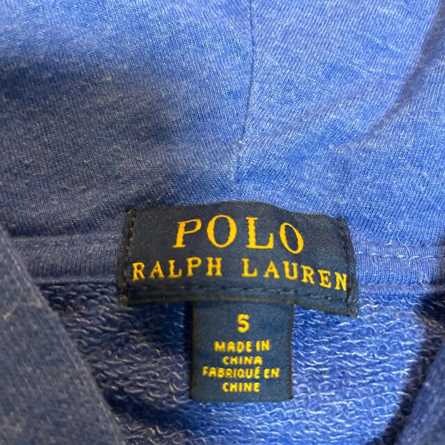 POLO RALPH LAUREN(ポロラルフローレン)のラルフローレン　パーカー　サイズ5 キッズ/ベビー/マタニティのキッズ服男の子用(90cm~)(ジャケット/上着)の商品写真