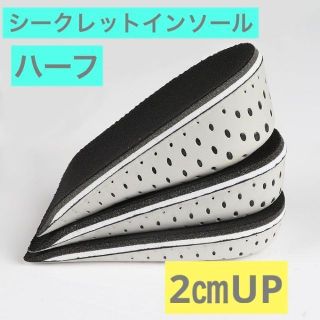 身長アップ シークレットソール 2cm 中敷き メッシュ ユニセックス(その他)