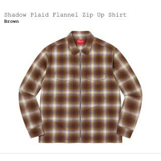 Supreme Shadow Plaid FlannelZip Up Shirt