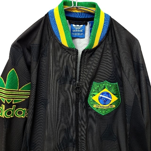 adidas(アディダス)のADIDAS ブルゾン ジャケット ジャージ ブラジル メンズ2XL メンズのジャケット/アウター(ブルゾン)の商品写真