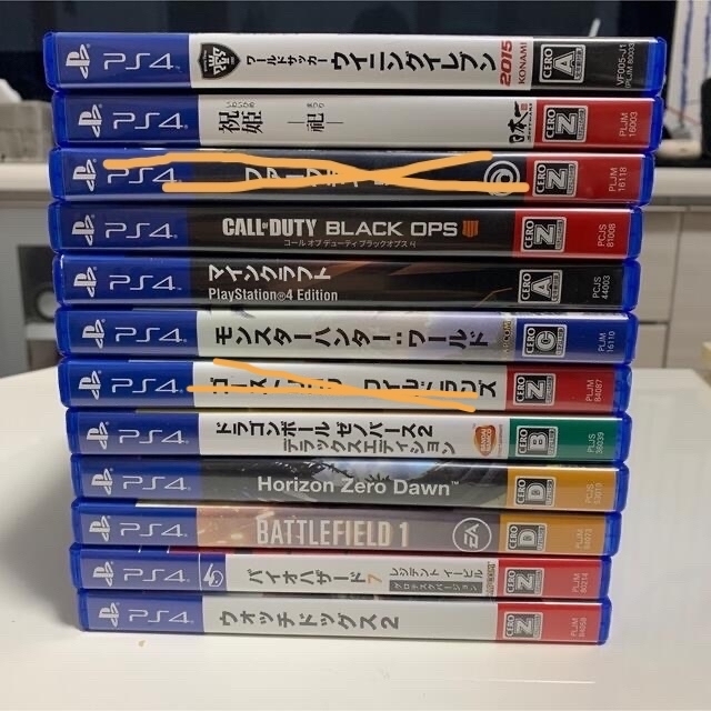 家庭用ゲームソフトPS4 ソフト　まとめ売り