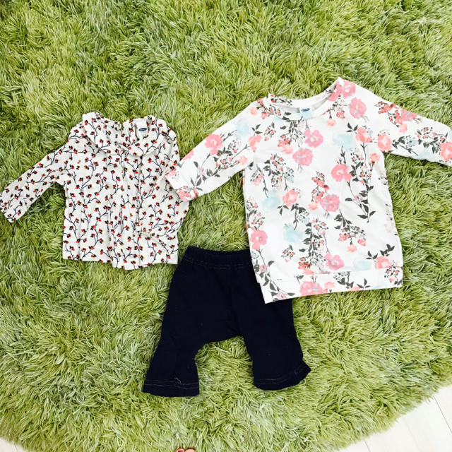 Old Navy(オールドネイビー)のオールドネイビー☆シャツ、ワンピ☆ キッズ/ベビー/マタニティのベビー服(~85cm)(ワンピース)の商品写真