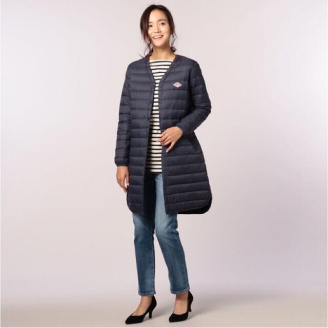 DANTON(ダントン)の美品｜DANTON インナーダウンロング 34 Navy レディースのジャケット/アウター(ダウンコート)の商品写真