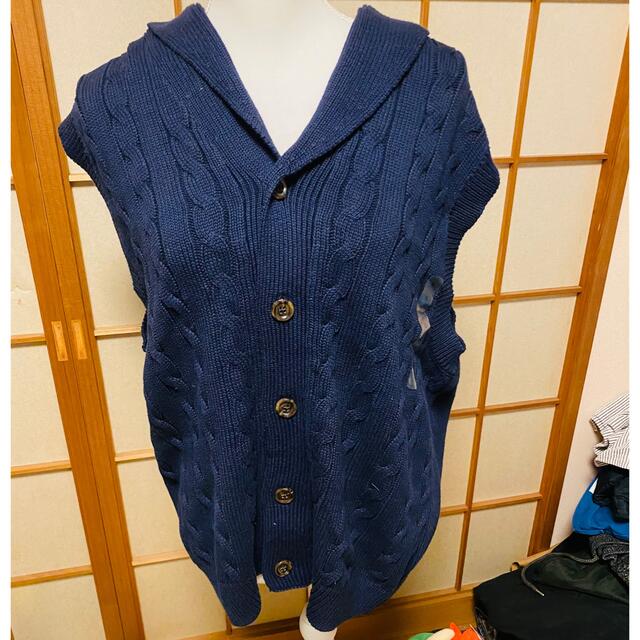 GAP(ギャップ)のギャップ　GAP ニット　ベスト　XL メンズ　大きい服　綺麗目　定価5900円 メンズのトップス(ニット/セーター)の商品写真