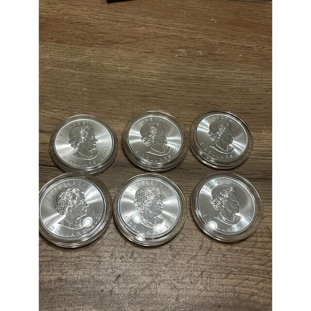 メイプルリーフ銀貨　6枚セット