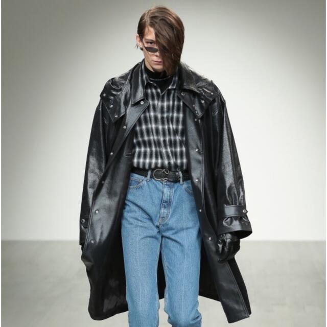 【超美品】John lawrence sullivan 18aw レザーコートジャケット/アウター