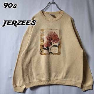 ジャージーズ(JERZEES)の90s JERZEES ヴィンテージ　アート デザイン スウェット　サイズ L(スウェット)