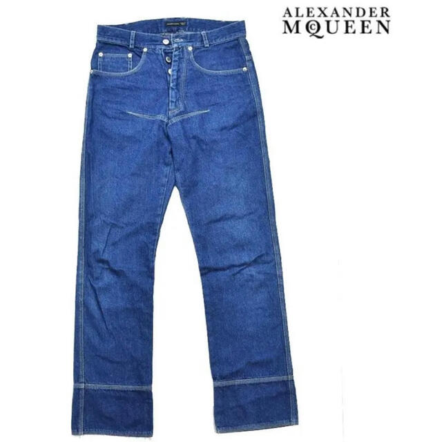 【名作】ALEXANDER MCQUEEN 90s フレアデニム ジーンズ 46