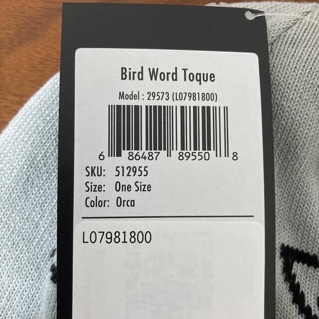 ARC'TERYX(アークテリクス)の【新品未使用】Arc'teryx Bird word toqu ビーニー  メンズの帽子(ニット帽/ビーニー)の商品写真