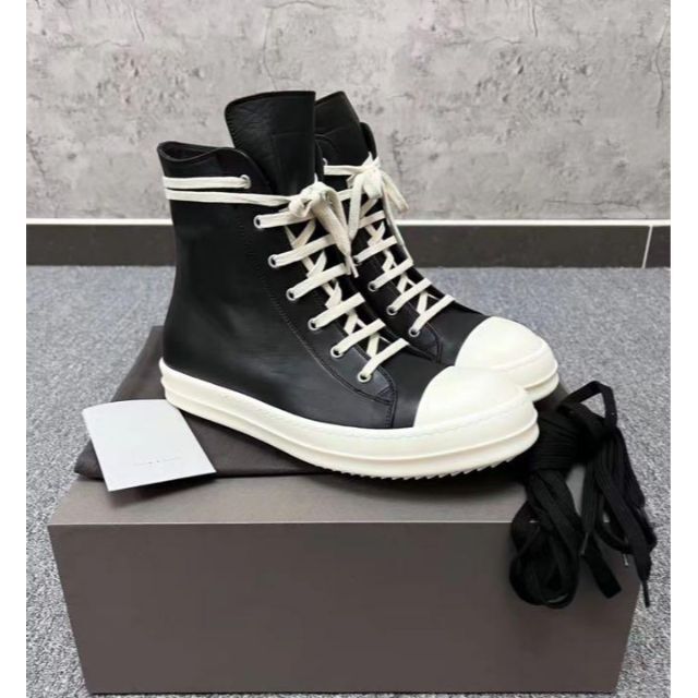 日本最大の Rick Owens シューズ ハイカット スニーカー Owensメンズ ...