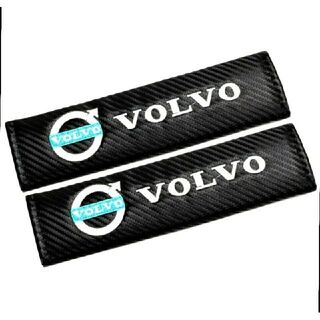 ボルボ(Volvo)のボルボ シートベルトカバーシートベルトパッド 車ロゴ刺繍入り 最新汎用2P(車内アクセサリ)