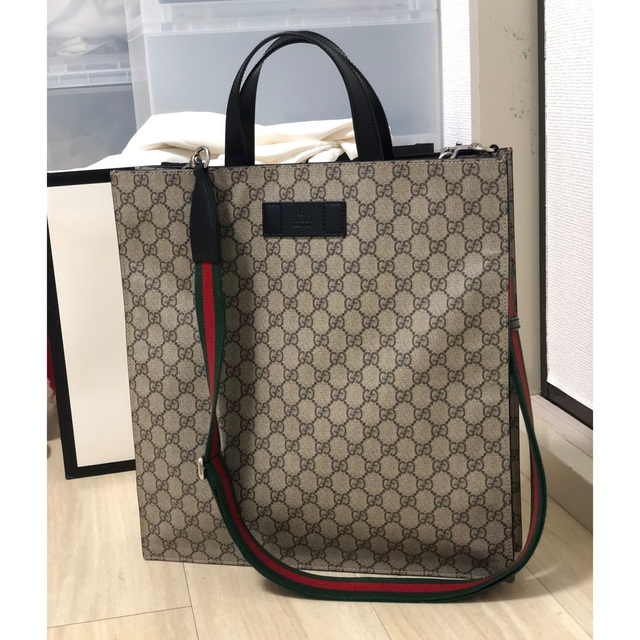 Gucci(グッチ)の本日11.2限定価格 GUCCI グッチ GGスプリーム 2WAY トートバッグ メンズのバッグ(トートバッグ)の商品写真