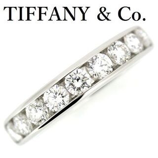 ティファニー(Tiffany & Co.)のティファニー ハーフサークル ダイヤ Pt950 9P 4.0mm(リング(指輪))