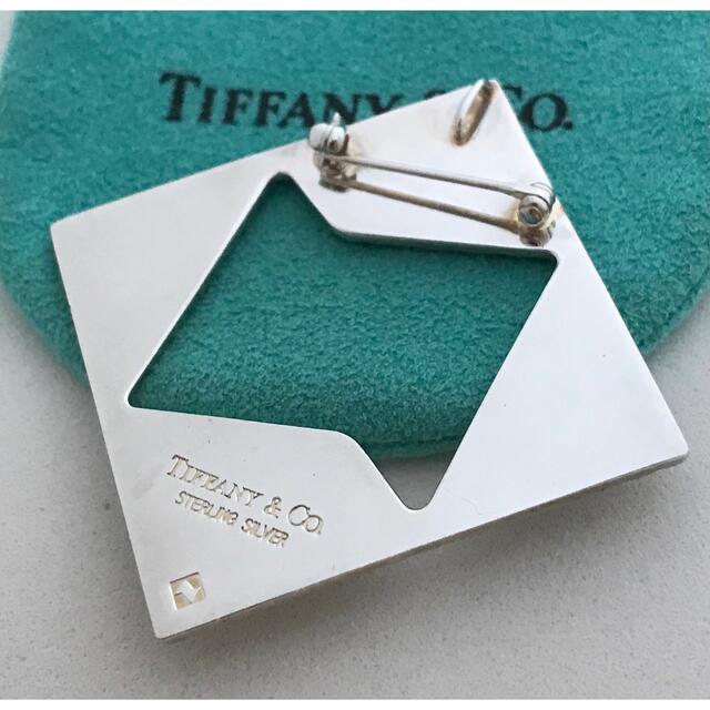 Tiffany スクエア型ブローチ