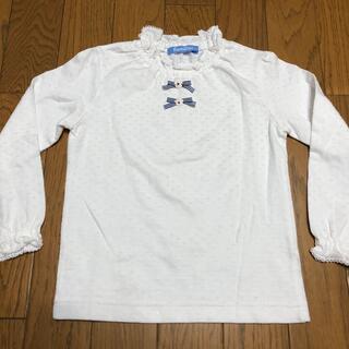 ファミリア(familiar)の新品　未使用　ファミリア　長袖カットソー　ブラウス　Tシャツ　100cm(Tシャツ/カットソー)