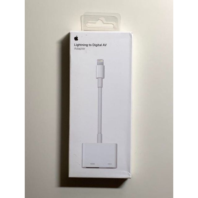 Apple(アップル)の【美品】純正 Lightning - Digital AV Adapter スマホ/家電/カメラのテレビ/映像機器(映像用ケーブル)の商品写真