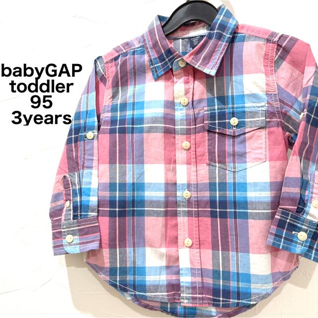 babyGAP(ベビーギャップ)の95 babyGAP チェックシャツ GAP ギャップ キッズ/ベビー/マタニティのキッズ服男の子用(90cm~)(Tシャツ/カットソー)の商品写真