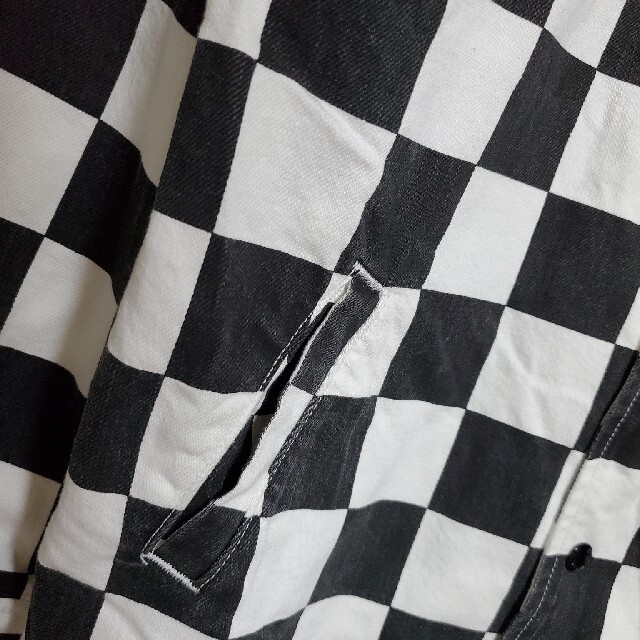 未使用!タグ付き!x-girl DENIM COACH JACKET チェッカー