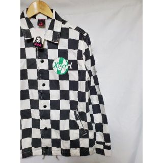 未使用!タグ付き!x-girl DENIM COACH JACKET チェッカー