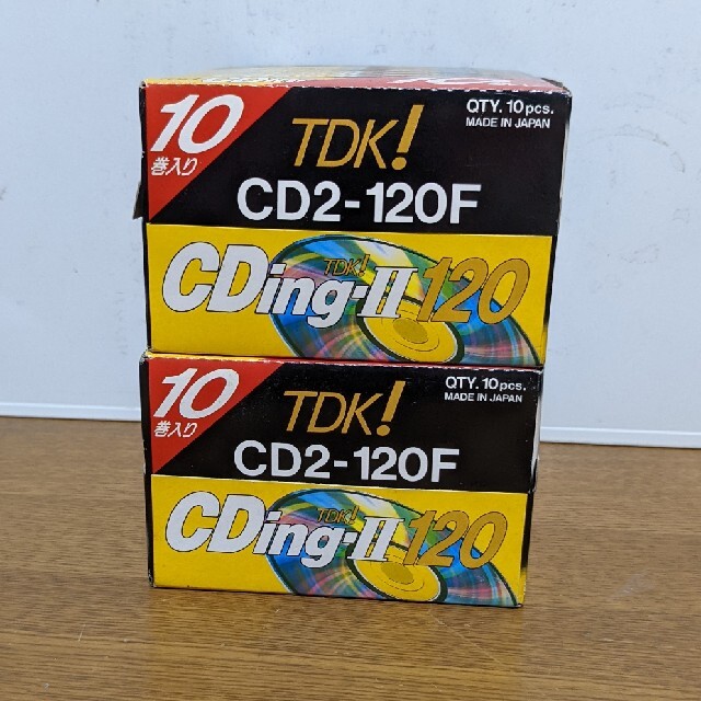 未開封品 TDK! ハイポジカセットテープ CDing-Ⅱ 120 10巻入りスマホ/家電/カメラ