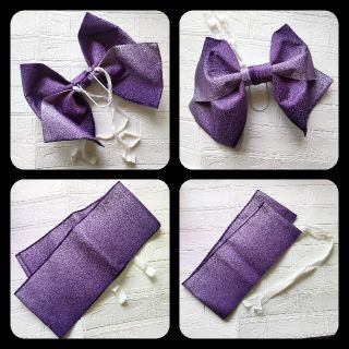 作り帯 浴衣帯 結び帯 中古品【ヴィンテージ】紫色系の通販 by Rui's