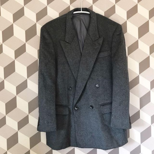 LANVIN - 【LANVIN Paris】高級 カシミヤ100%ダブル テーラード