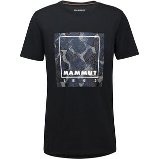 マムート(Mammut)のMAMMUT マムート 半袖Tシャツ グラフィックTシャツ メンズL新品ブラック(Tシャツ/カットソー(半袖/袖なし))