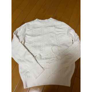 アプワイザーリッシェ(Apuweiser-riche)のe♡R様専用出品☆袖レースアップニット&袖フリルニット(ニット/セーター)