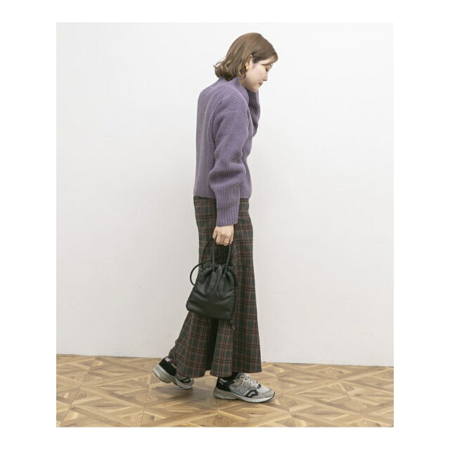 UR Lab.(アーバンリサーチラボ)の【GREEN】モールチェックマーメイドスカート レディースのスカート(ロングスカート)の商品写真