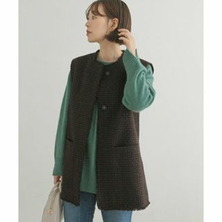 アーバンリサーチロッソ(URBAN RESEARCH ROSSO)の【BROWN】F by ROSSO ウールツイードジレ(その他)