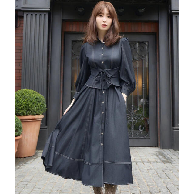 herlipto Loulou Corset Long Dress ワンピースのサムネイル