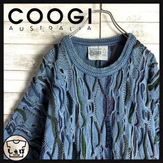 クージー(COOGI)の【人気Lサイズ】クージー☆立体3D編み総柄ニット　入手困難　ビッグサイズ　希少(ニット/セーター)