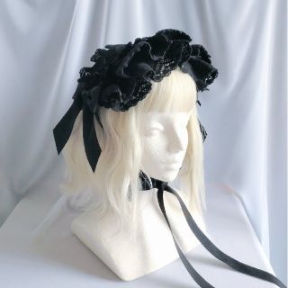 別珍編み上げヘッドドレス 黒 - www.madeleynurseryschool.co.uk