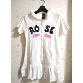 ローズファンファン(ROSE FANFAN)のローズファンファン 白ワンピース 子供服(ミニワンピース)