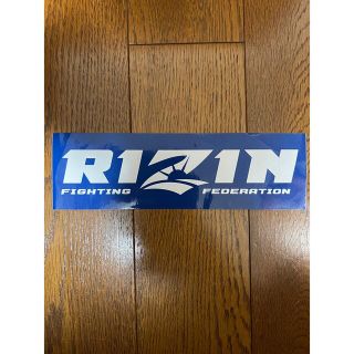 RIZIN FIGHTING FEDERATION ライジン ステッカー ブルー(格闘技/プロレス)