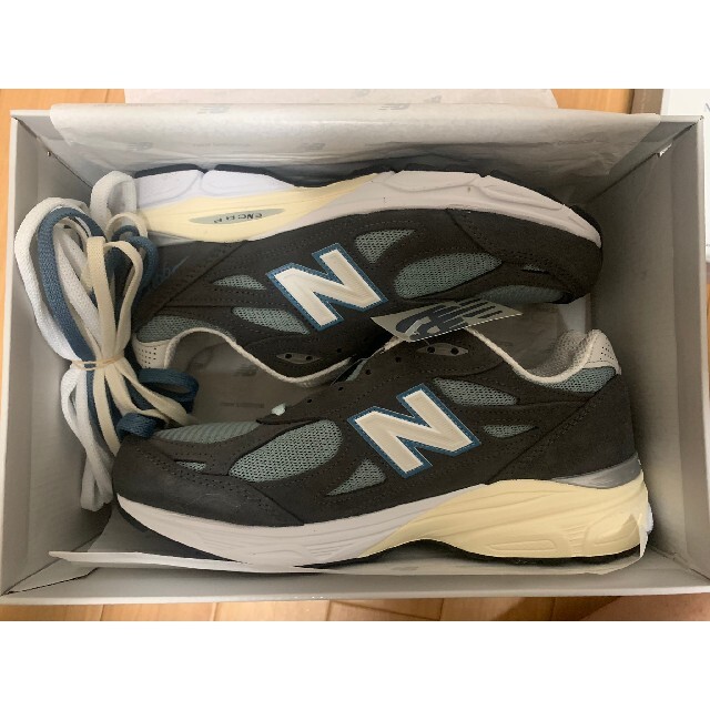 超美品の Balance New x Kith - Balance New 990v3 Blue” “Steel